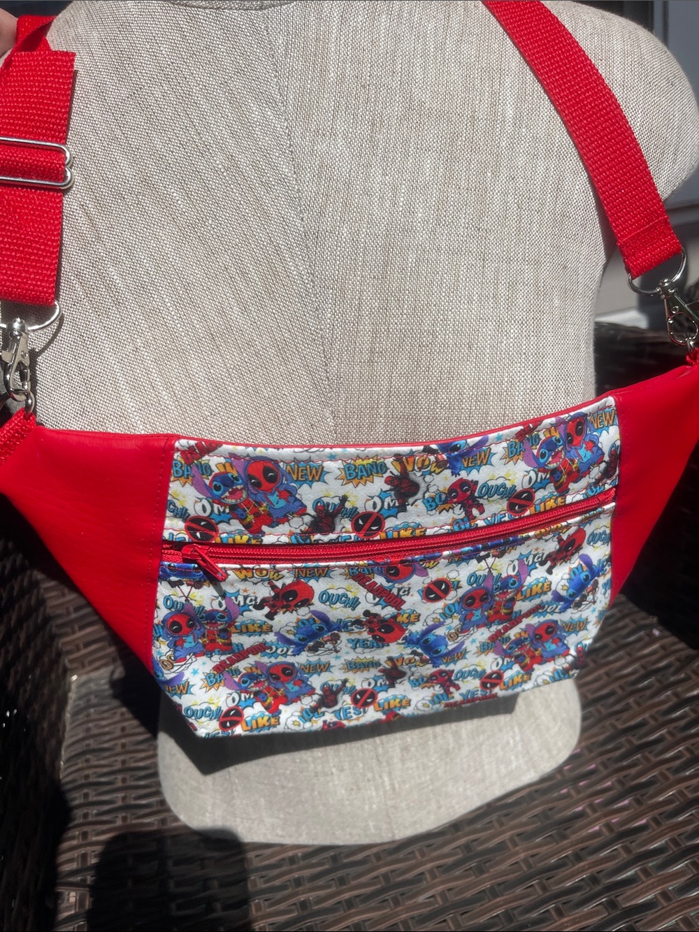Comic belly bag Fanny pack cross body bag Deadpool new